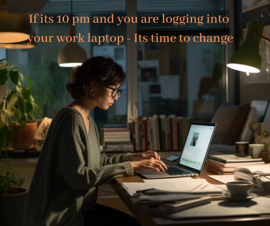 Woman at home checking emails